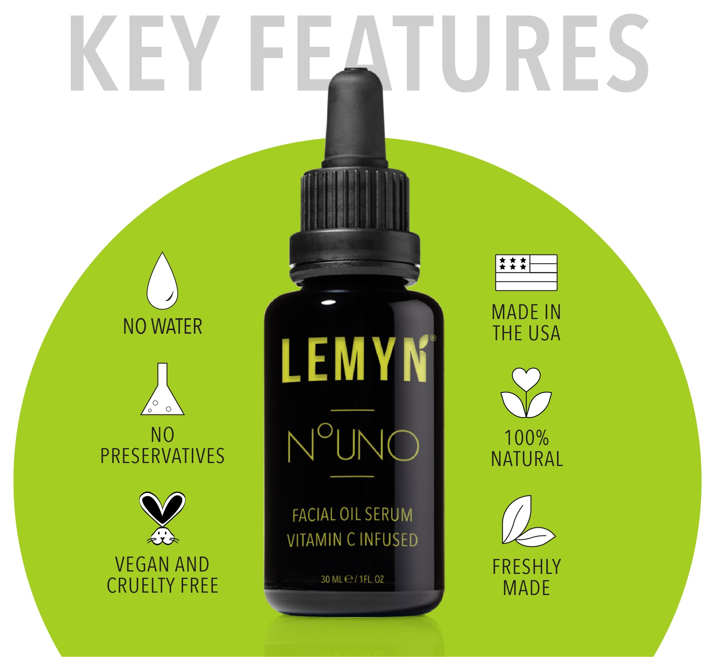 Numero Uno - Hydrate &amp; Glow Face Oil - Vitamin C &amp; E Serum | Freshly Made | 100% Natural | AMZ